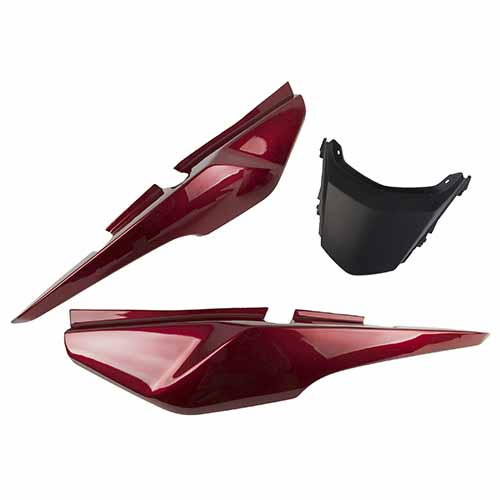 CACHA BAJO ASIENTO + UNION COLIN H. CG150 NEW TITAN BORDO (3pcs) MTC