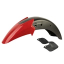GUARDABARRO DEL. BAJAJ ROUSER 135 ROJO (+ BABERITO) MTC