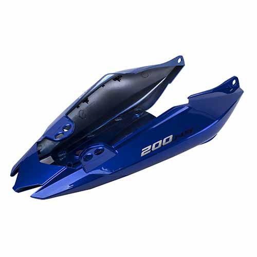 CACHA BAJO ASIENTO COMPLETA BAJAJ ROUSER NS200 AZUL MTC