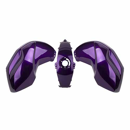 CACHA TANQUE + CACHA CENTRAL YAMAHA FZ16 VIOLETA (3PCS) MTC