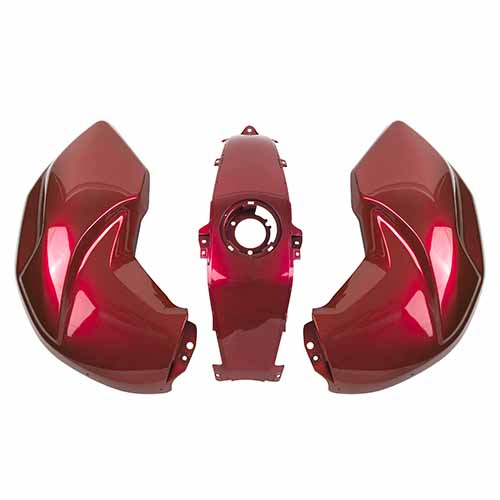 CACHA TANQUE + CACHA CENTRAL YAMAHA FZ16 BORDO (3PCS) MTC