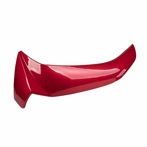 CUBRE PIERNA EXTERIOR YAMAHA NEW CRYPTON 110 ROJO LADO DERECHO MTC