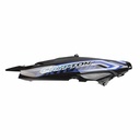 CACHA BAJO ASIENTO YAMAHA NEW CRYPTON 110 NEGRO CALCO NEGRO LADO DERECHO MTC