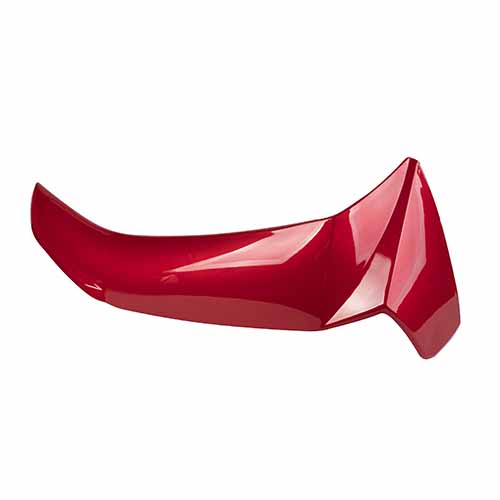 CUBRE PIERNA EXTERIOR YAMAHA NEW CRYPTON 110 ROJO LADO IZQUIERDO MTC