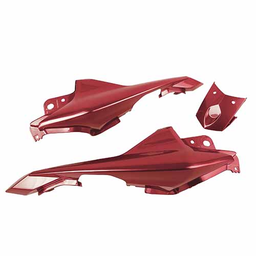 CACHA BAJO ASIENTO + UNION COLIN YAMAHA FZ-S ROJO (3PCS) MTC