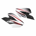 CACHA LATERAL TANQUE BAJAJ ROUSER NS200 BLANCO (JGO) MTC