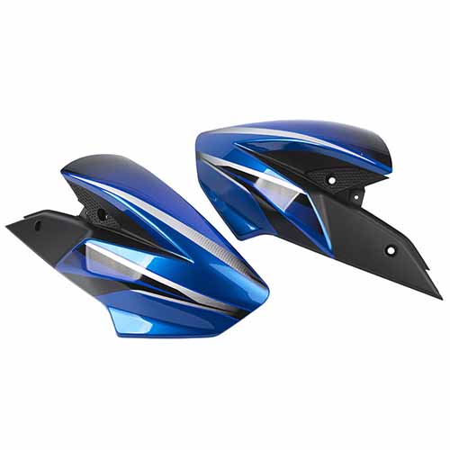 CACHA LATERAL TANQUE BAJAJ ROUSER NS200 AZUL (JGO) MTC