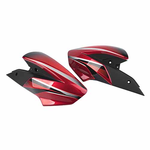 CACHA LATERAL TANQUE BAJAJ ROUSER NS200 ROJO (JGO) MTC