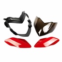 MASCARA CUBRE OPTICA BAJAJ ROUSER 135 ROJO (4pcs) MTC