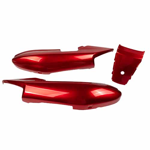 CACHA BAJO ASIENTO + UNION COLIN HONDA STORM 125 ROJO (3PCS) MTC
