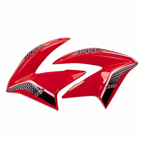 CACHA LATERAL TANQUE CORVEN TRIAX R3 200/250 ROJO (JGO) MTC