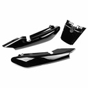 CACHA BAJO ASIENTO + UNION COLIN YAMAHA YBR 125 NEGRO (3PCS) MTC