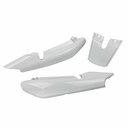 CACHA BAJO ASIENTO + UNION COLIN YAMAHA YBR 125 BLANCO (3PCS) MTC