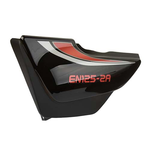 CACHA LATERAL SUZUKI EN125-2A CALCO GRIS/ROJO NEGRA LADO IZQUIERDO MTC