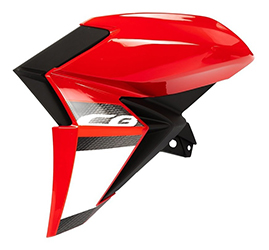 CACHA TANQUE HONDA CB250 TWISTER ROJO LADO IZQUIERDO MTC