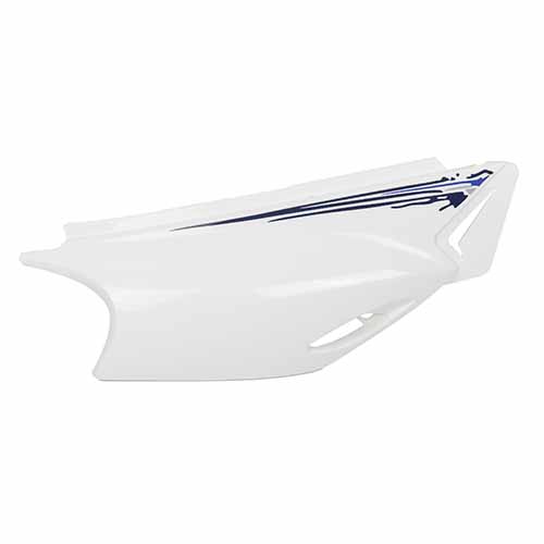 CACHA BAJO ASIENTO YAMAHA XTZ 250 BLANCO LADO DERECHO MTC