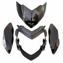 MASCARA CUBRE OPTICA BAJAJ ROUSER 135 NEGRO (4 pcs) MTC