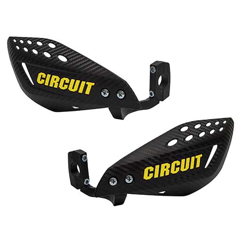 CUBRE MANO VECTOR CARBONO/AMARILLO FLUO (JGO) CIRCUIT PM061-2DR