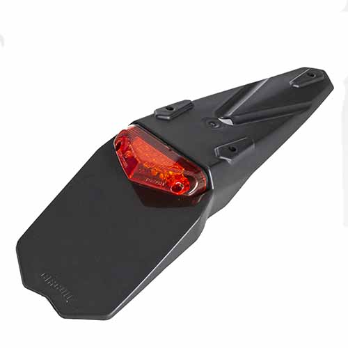 GUARDABARRO TRASERO UNIVERSAL MANTIS NEGRO/ROJO CIRCUIT PT003-215