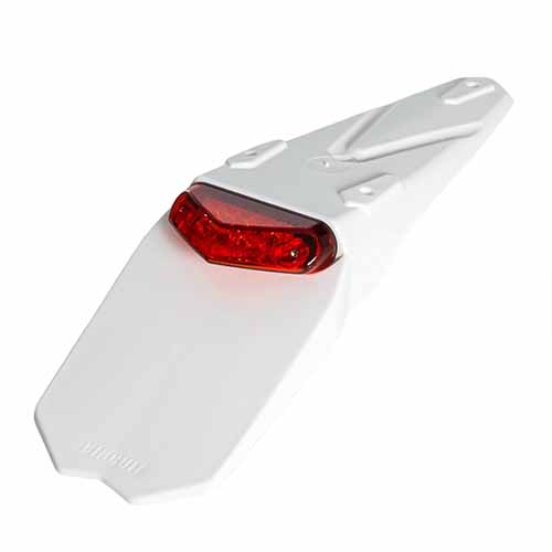 GUARDABARRO TRASERO UNIVERSAL MANTIS BLANCO/ROJO CIRCUIT PT003-225