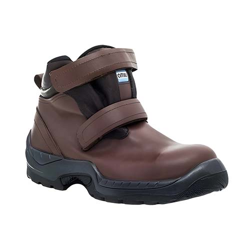 BOTIN ZINC C/VELCRO P/ACERO MARRON OMBU T.40 (0ZO-11N1-Z25)
