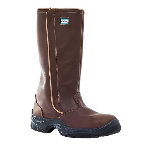 BOTA PETROMBU HIDROF. C/CIERRE LATERAL Y ABRIG. MARRON OMBU TALLE 42 (5TO-91H1-Z24)