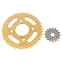 CORONA Y PIÑON HONDA CG150 TITAN (43-16) CREUSO (9115-KIT)