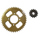 CORONA Y PIÑON MOTOMEL SKUA 150 (43-15) CREUSO (9208-KIT)