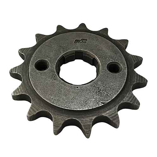 PIÑON DE TRANSMISION HONDA CG 125 TITAN 2000/ STORM/ FAN (M. VIEJO) (Z15 ESTRIA FINA) CREUSO (935-ARG)