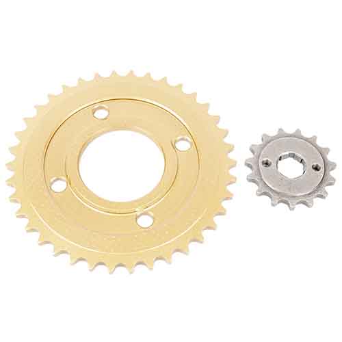 CORONA Y PIÑON ZANELLA RX 150 G3 / FULL (38-15) CREUSO (9400-KIT)