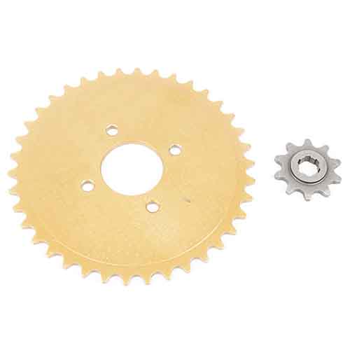 CORONA Y PIÑON ZANELLA 50 V3 PLANA CARGA / NEW FIRE (38-10) CREUSO (9417-KIT)
