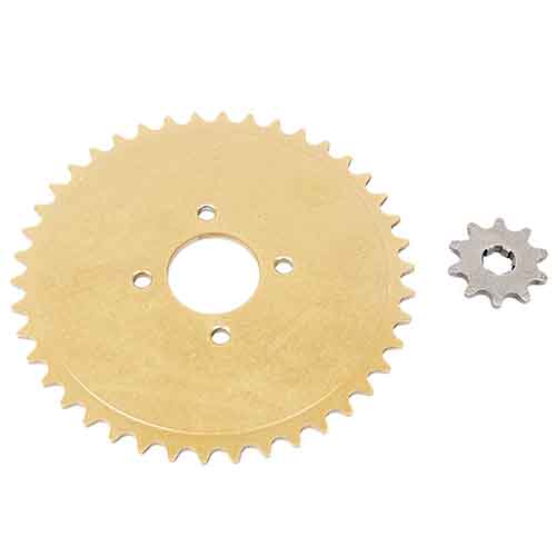 CORONA Y PIÑON ZANELLA 50 V3 PLANA CARGA / NEW FIRE (42-10) CREUSO (9424-KIT)