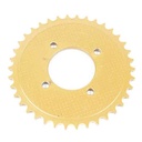 CORONA DE TRANSMISION MOTOMEL CG 150 S2 /100/125/200 CUSTOM (Z38) CREUSO (3456-ARG)