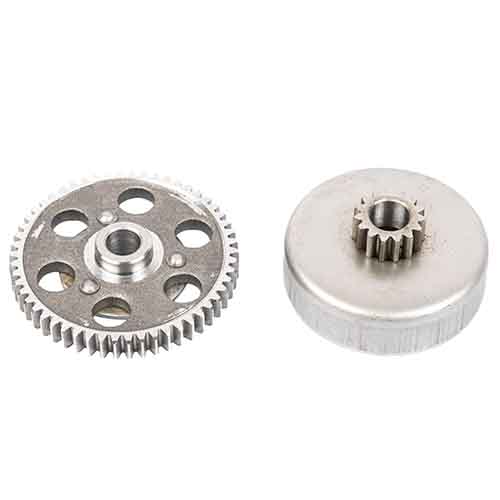 ENGRANAJE Y CAMPANA D/RECTO P/BUJE Z.15-54 ZANELLA 50 MODELO PRO (2T) CREUSO (696-000)