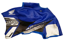 FUNDA TANQUE CB 250 TWISTER 2022 AZUL/NEGRO ORIG FMX (THG 119 2022 E-A-B)