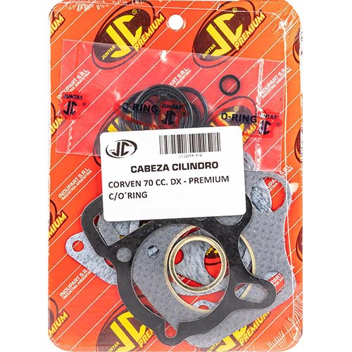 JUNTA TAPA DE CILINDRO CORVEN 70 DX PREMIUM C/ORING JC (21539P/O)