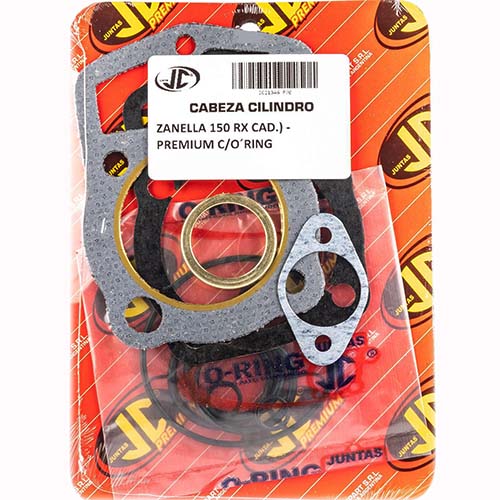 JUNTA TAPA DE CILINDRO ZANELLA 150 RX (CAD) PREMIUM C/ORING JC (21346P/O)
