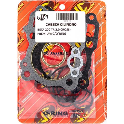 JUNTA TAPA DE CILINDRO BETA 200 2.0 MOTARD PREMIUM C/ORING JC (21393P/O)