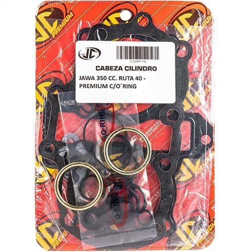 JUNTA TAPA DE CILINDRO JAWA 350 RUTA 40 PREMIUM C/ORING JC (21399P/O)