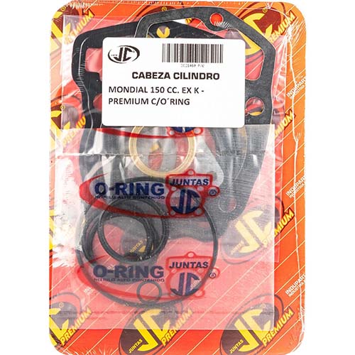 JUNTA TAPA DE CILINDRO MONDIAL 150EX K PREMIUM C/ORING JC (21460P/O)