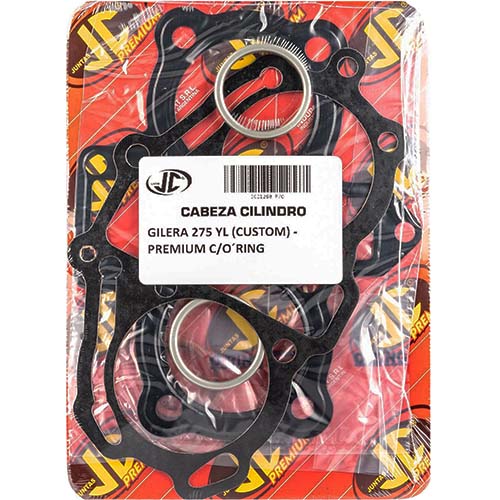 JUNTA TAPA DE CILINDRO GILERA 275 YL (CUSTOM) PREMIUM C/ORING JC (21260P/O)