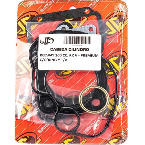 JUNTA TAPA DE CILINDRO KEEWAY RK V 200 PREMIUM C/ORING JC (21314P/O)