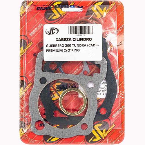 JUNTA TAPA DE CILINDRO GUERRERO 200 TUNDRA (CAD) PREMIUM C/ORING JC (21064P/O)