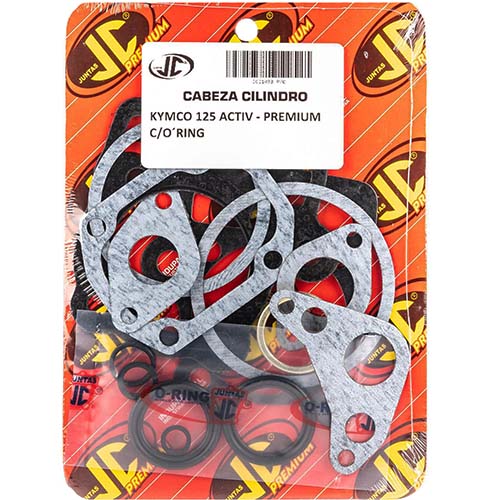 JUNTA TAPA DE CILINDRO KYMCO 125 ACTIV PREMIUM C/ORING JC (21033P/O)