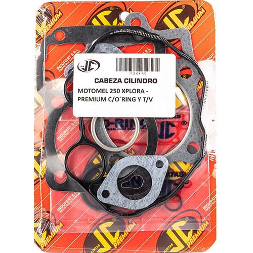 JUNTA TAPA DE CILINDRO MOTOMEL 250 XPLORA PREM. C/ORING JC (21120P/O)