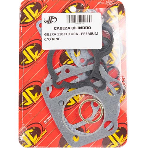 JUNTA TAPA DE CILINDRO GILERA 110 FUTURA PREMIUM C/ORING JC (06268P/O)