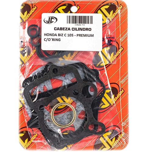 JUNTA TAPA DE CILINDRO HONDA 105 BIZ C PREMIUM C/ORING JC (06282P/O)