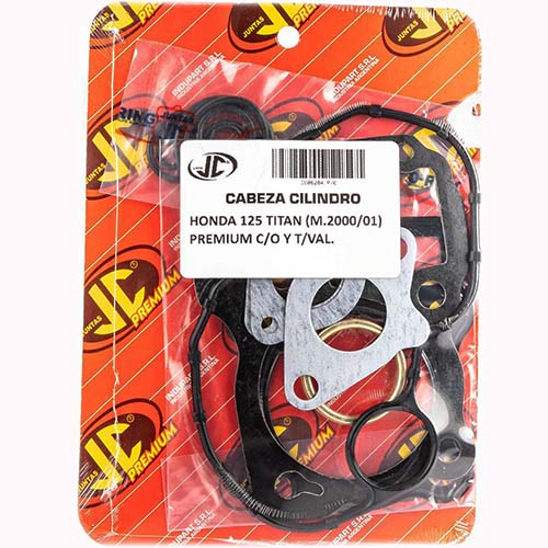 JUNTA TAPA DE CILINDRO HONDA 125 TITAN M.200/01 PREM. C/O Y T/VAL JC (06284P/O)