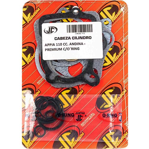 JUNTA TAPA DE CILINDRO APPIA 110 ANDINA PREM. C/ORING JC (06365P/O)