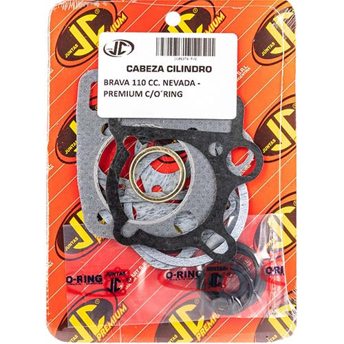 JUNTA TAPA DE CILINDRO BRAVA 110 NEVADA PREM. C/ORING JC (06374P/O)